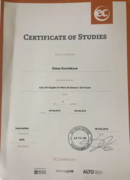 Certificate of Studies