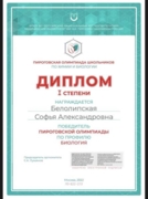 Абсолютный победитель Всероссийской Пироговской олимпиады