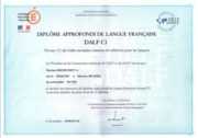 Диплом DALF (Niveau – C1; Domaine de specialite – Lettres et sciences humaines)