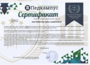 Сертификат Повышение квалификации