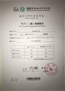 Сертификат о сдаче YCT2