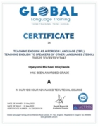 TEFL/TESOL Certificate