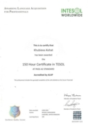 Certificate in TESOL