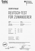Сертификат знаний немецкого языка уровня С1