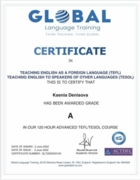 TEFL/TESOL certificate