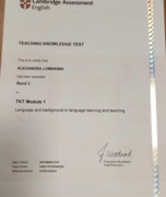 Международный сертификат TKT (Кембриджский экзамен для преподавателей английского языка)