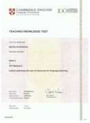 Международный сертификат преподавателя TKT Module 2