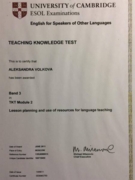 Сертификат Teaching Knowledge Test (TKT)