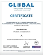 сертификат TEFL