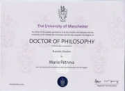 PhD diploma