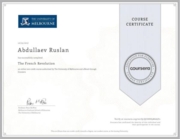 Course Certificate of the University of Melbourne