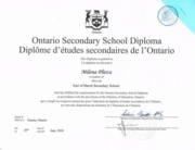 Диплом об окончании средний школы в Канаде