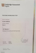 Сертификат ТКТ (модуль 3)