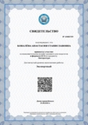 Сертификат о прохождении ЕГЭ по литературе на экспертный уровень