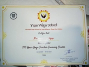 Сертификат по Йоге