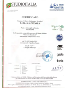 Certificato "Lingua e cultura italiana per stranieri"