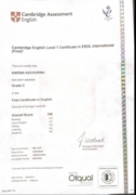Сертификат Grade C