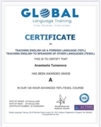 Certificate "TEFL/TESOL"