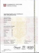 Cambridge English Level 1 Certificate in ESOL International (First)