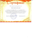 сертификат доп. образование