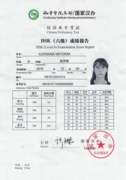 Сертификат о сдаче квалификационного экзамена HSK6