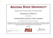 TESOL от Arizona State University (США)