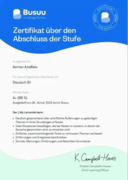 Сертификат знания немецкого языка на среднем уровне