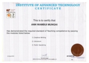 Teaching Certificate