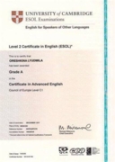 Level 2 Certificate in English (ESOL) - C1 (Grade A)