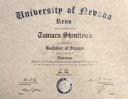 University of Nevada Reno Bachelor of Science Nutrition