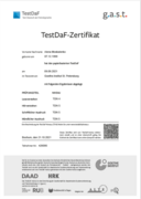 Сертификат TestDaF (C1)