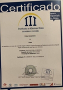 Certificado de Instituto de Idiomas Ibiza