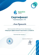 Сертификат по подготовке к ОГЭ/ЕГЭ