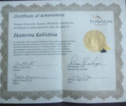 Towson University Certificate