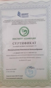 Сертификат о прохождения курса китайского языка. 2016 год