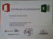 Certificate of achievement (Excel)