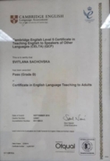 Cambridge English level 5 Certificate in Teaching English to Speakers of Other Languages (CELTA) (QCF)
