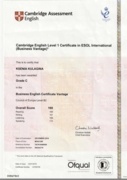 Cambridge Business English Certificate (BEC) Vantage
