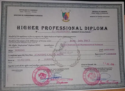 HPD diploma