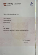 TKT certificate