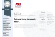 TESOL certificate