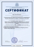 Сертификат, подтверждающий квалификацию учителя русского языка