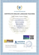 Сертификат TEFL/TESOL,  преподаватель английского языка как иностранного