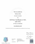 Tefl certificate