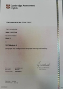 Cambridge Certificate TKT