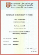 CFA (Certificate of Proficiency in English)