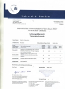 Свидетельство об успеваемости/языковые курсы в Германии (Потсдам)