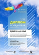 Победитель всероссийского конкурса "Мои крылья"