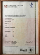 Cambridge English Entry Level Certificate in ESOL International