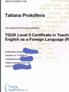 Сертификат TEFL